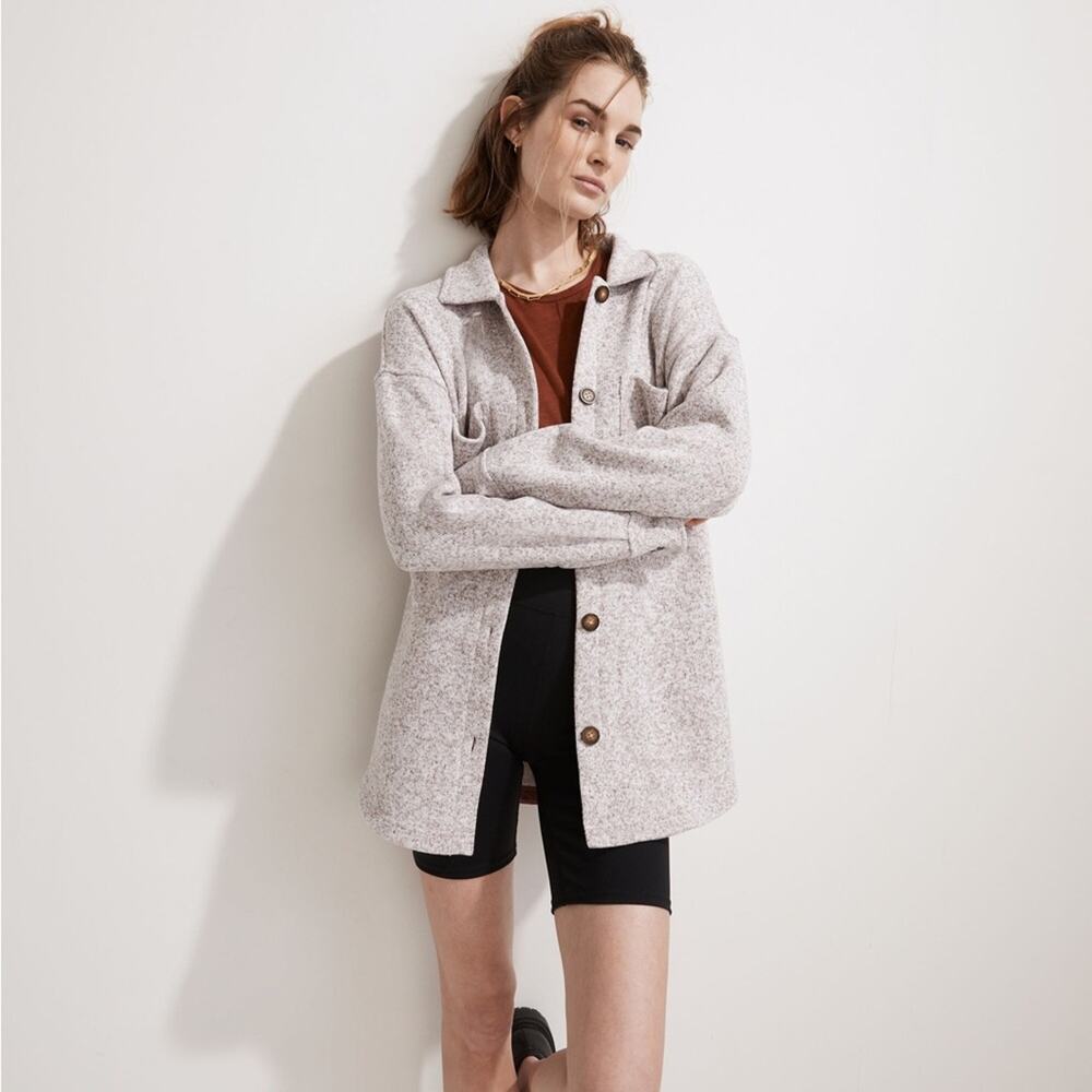 Madewell Sweater Fleece Shirt Jacket